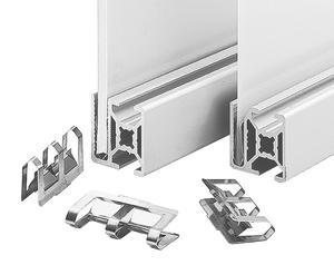 9. Dispositifs de protection et cloisons EcoSafe_Profilés pour grille de protection + éléments de serrage